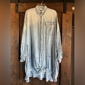 Denim Shirt Dress size M NWOT